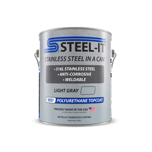 Load image into Gallery viewer, STEEL-IT 1051 Light Gray, Polyurethane Topcoat, Anti-Corrosive, Weldable Coating