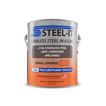 Load image into Gallery viewer, STEEL-IT 1350 Signal Orange, Polyurethane Topcoat, Anti-Corrosive, Weldable Coating